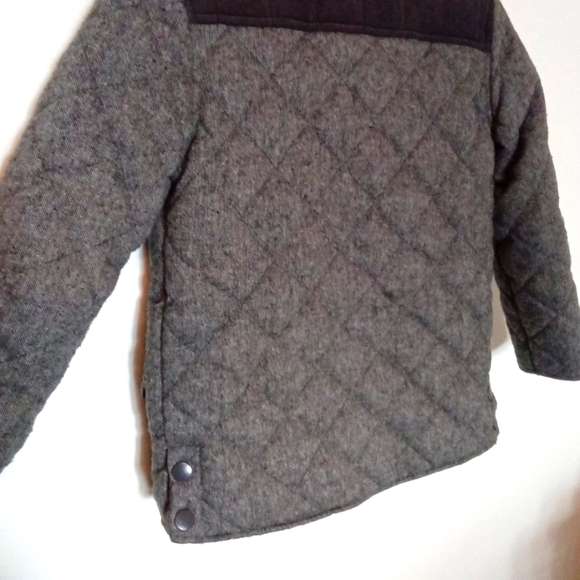 Boy's Quilted Tweed Chore Coat with Corduroy Accents - Picture 8 of 8